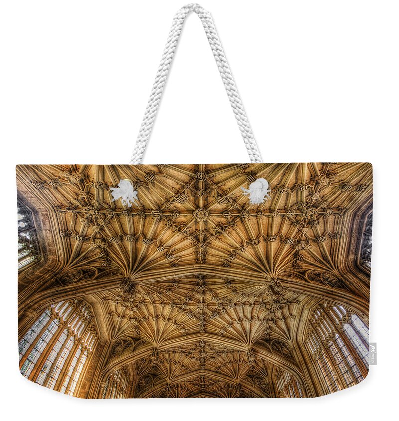 Yhun Suarez Weekender Tote Bag featuring the photograph Divinity School - Oxford by Yhun Suarez