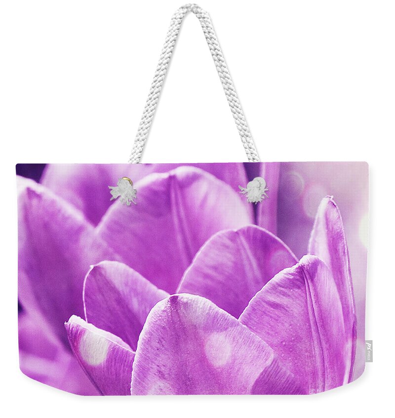 Purple Weekender Tote Bag featuring the photograph Dots by Traci Cottingham
