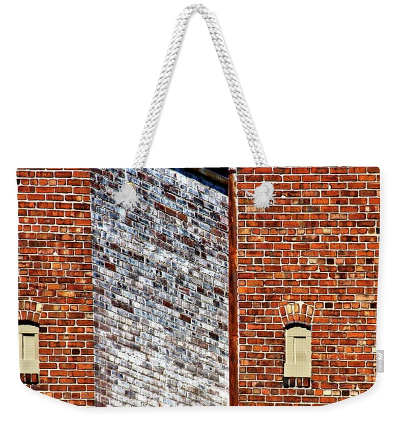 Buildings Weekender Tote Bag featuring the photograph Double Towers by Burney Lieberman