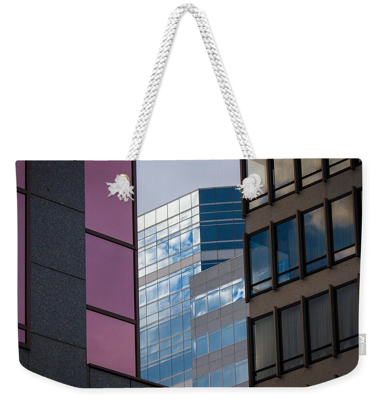 Portland Weekender Tote Bag featuring the photograph Downtown Portland by Jean Noren