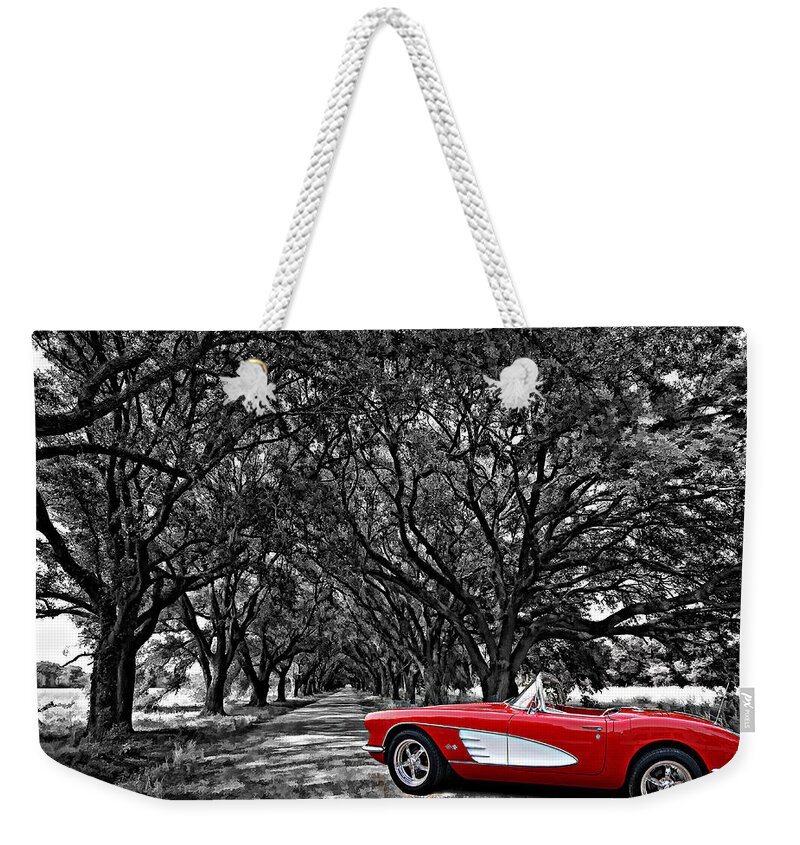 Vette Weekender Tote Bag featuring the photograph Dream Drive 2 by Steve Harrington