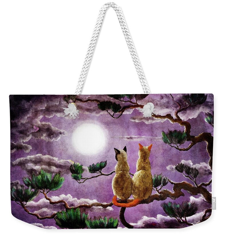 Zen Weekender Tote Bag featuring the digital art Dreaming of a Pine Tree by Laura Iverson
