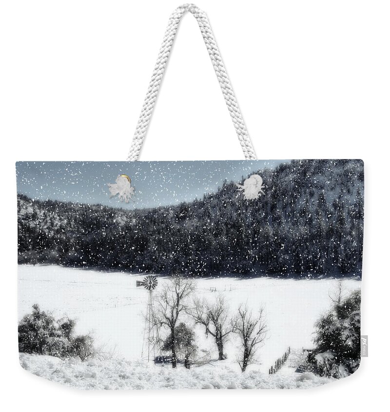 Winter Weekender Tote Bag featuring the photograph Dreams of Snow by Saija Lehtonen