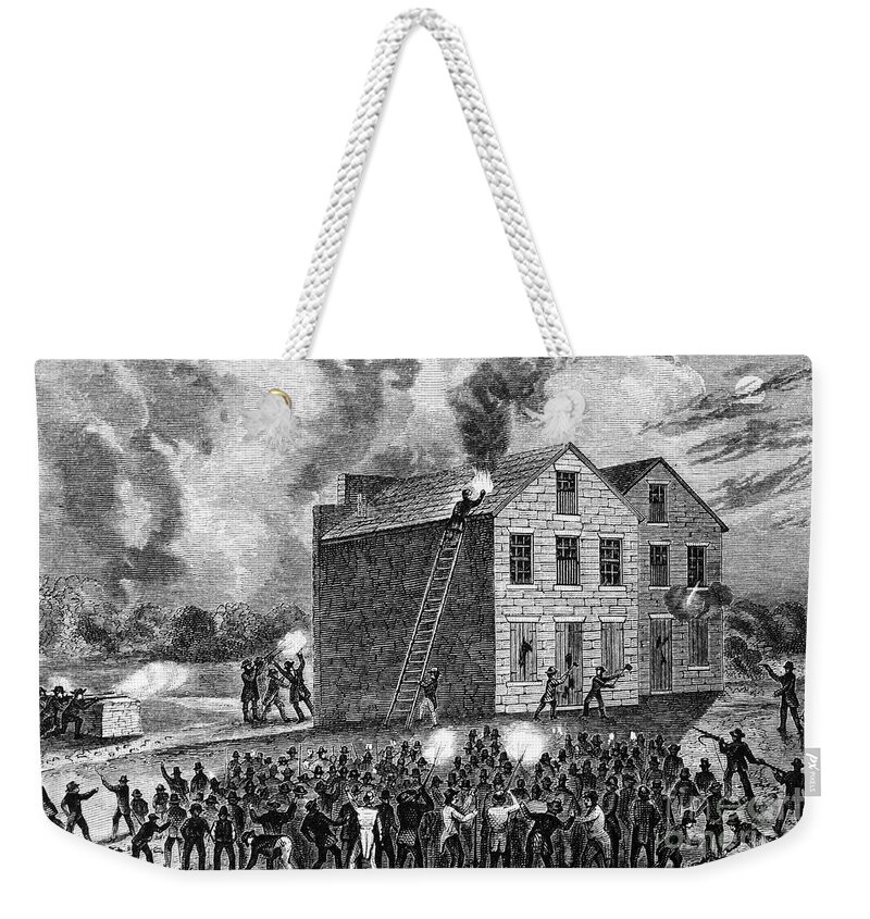 1837 Weekender Tote Bag featuring the photograph Elijah Parish Lovejoy by Granger
