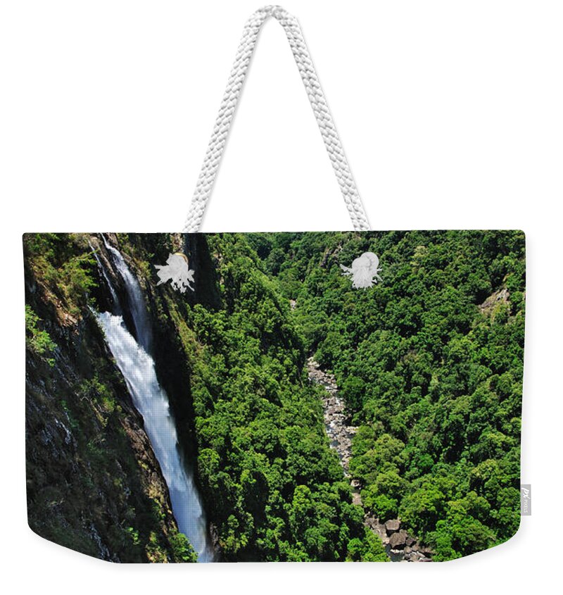 Photography Weekender Tote Bag featuring the photograph Ellenborough Falls by Kaye Menner