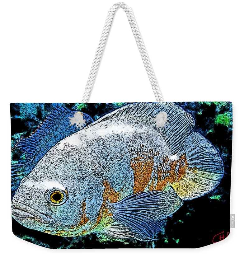 Colette Weekender Tote Bag featuring the painting Exotic Fish by Colette V Hera Guggenheim
