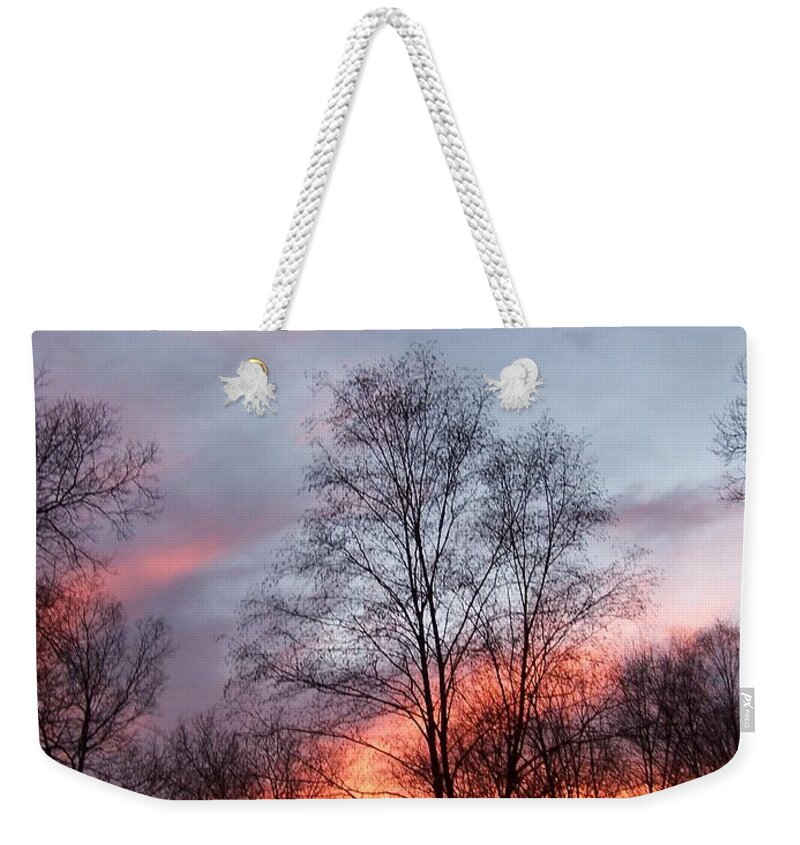 Sunset Weekender Tote Bag featuring the photograph Explosions Of Color by Kim Galluzzo Wozniak