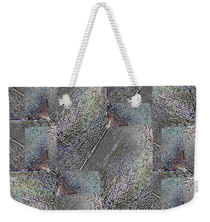 Abstract Weekender Tote Bag featuring the digital art Facade 9 by Tim Allen