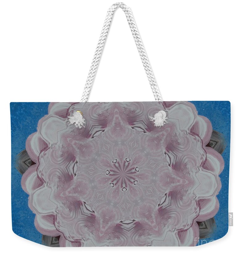 Kaleidoscopic Weekender Tote Bag featuring the photograph Fancy Cake by Donna Brown