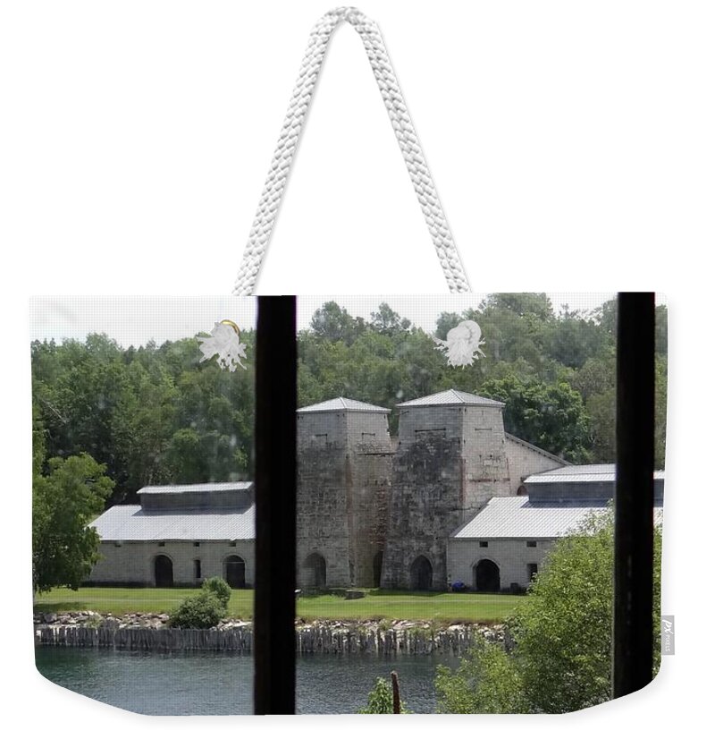 Ghost Town Weekender Tote Bag featuring the photograph Fayette Smelter by Keith Stokes