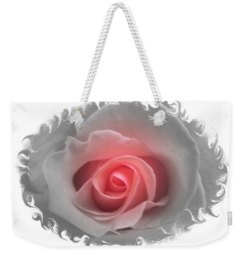 Pink Weekender Tote Bag featuring the photograph Fiery Swirls Of Beauty by Kim Galluzzo Wozniak