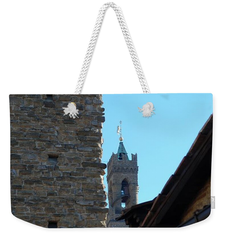 Florence Weekender Tote Bag featuring the photograph Florence bell tower by Dany Lison