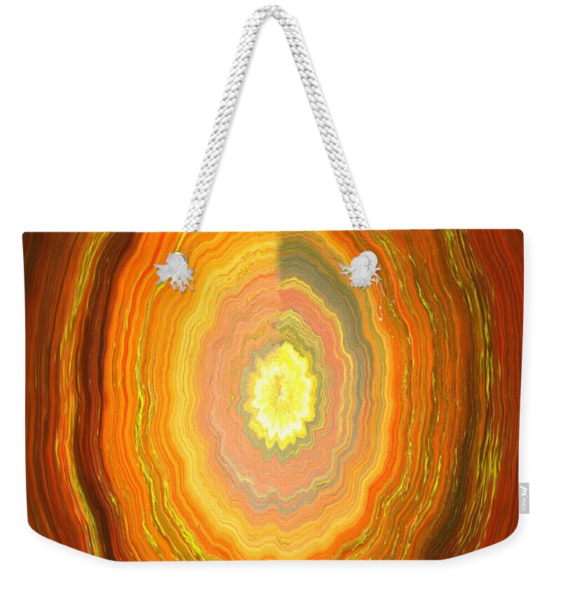 Abstract Weekender Tote Bag featuring the photograph Focus on Your Inner Strength by Carol Groenen