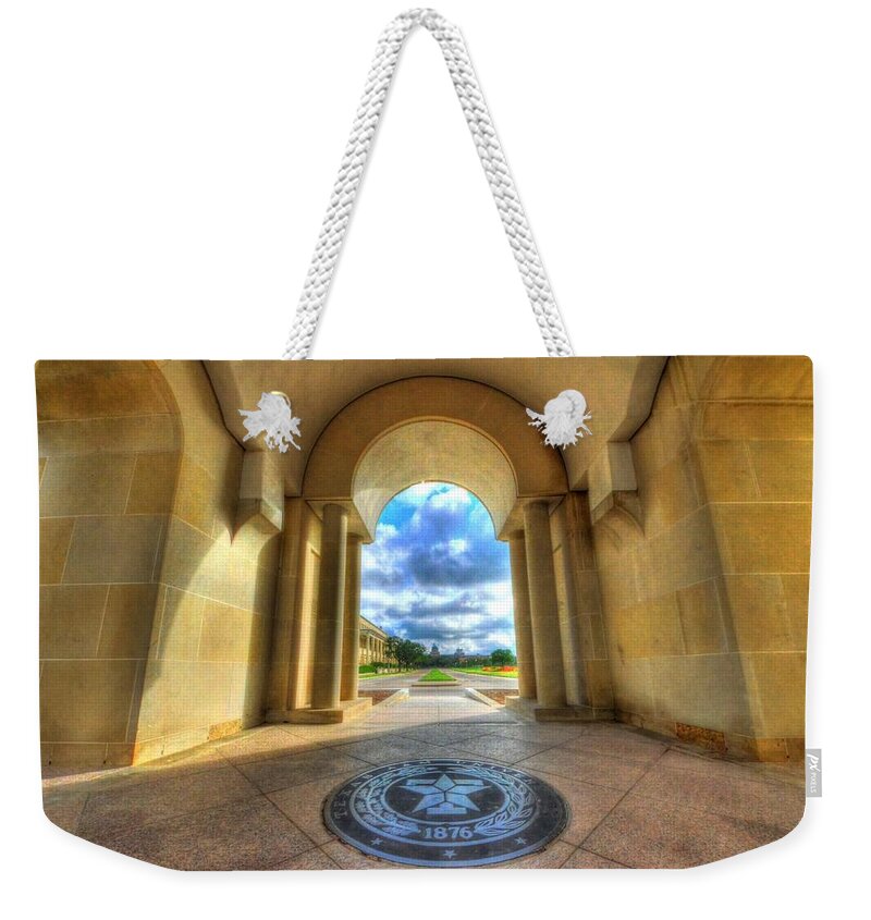 Texas A&m Weekender Tote Bag featuring the photograph Gateway to a New Life by David Morefield
