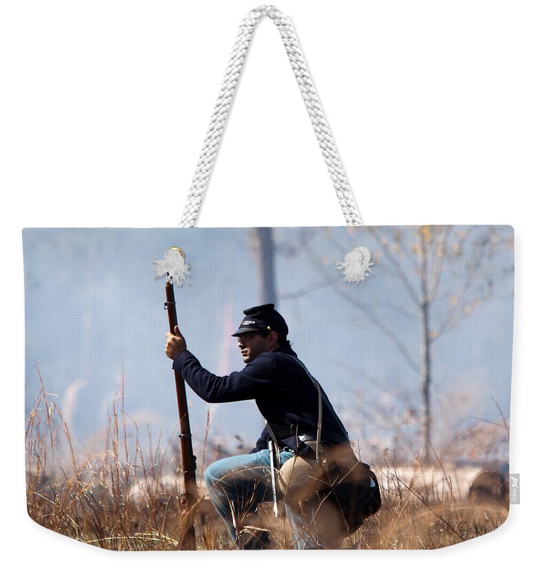 War Weekender Tote Bag featuring the photograph Gazing At War by Kenneth Albin