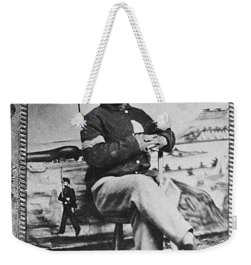 1860s Weekender Tote Bag featuring the photograph George W. Whitman by Granger