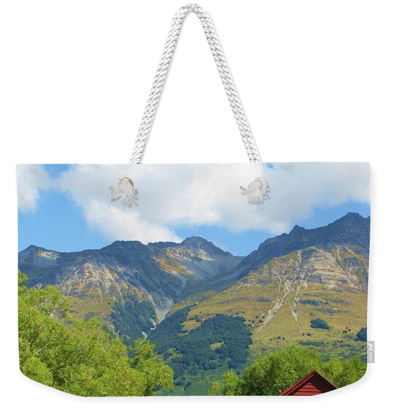 New Zealand Weekender Tote Bag featuring the photograph Glenorchy by Michele Penner