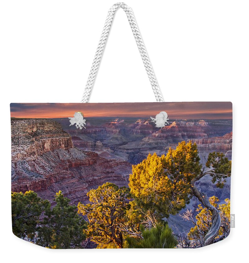 Art Weekender Tote Bag featuring the photograph Grand Canyon at Sunset by Randall Nyhof