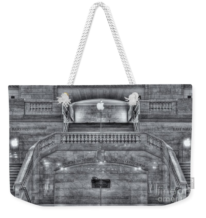 Clarence Holmes Weekender Tote Bag featuring the photograph Grand Central Terminal East Balcony II by Clarence Holmes