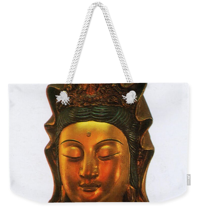 Art Weekender Tote Bag featuring the photograph Guanyin, Chinese Goddess Of Mercy by Photo Researchers