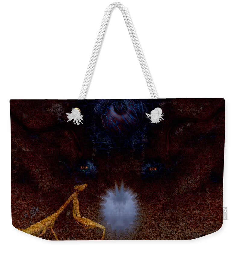 Pearl Weekender Tote Bag featuring the photograph Guardian Of The Pearl by Steven Richardson