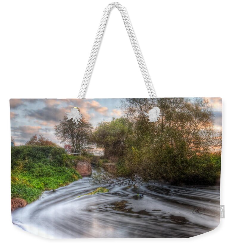 Hdr Weekender Tote Bag featuring the photograph Gush Forth 1.0 by Yhun Suarez
