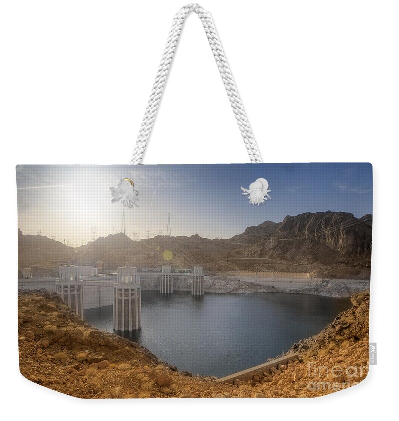 Yhun Suarez Weekender Tote Bag featuring the photograph Hoover Dam by Yhun Suarez