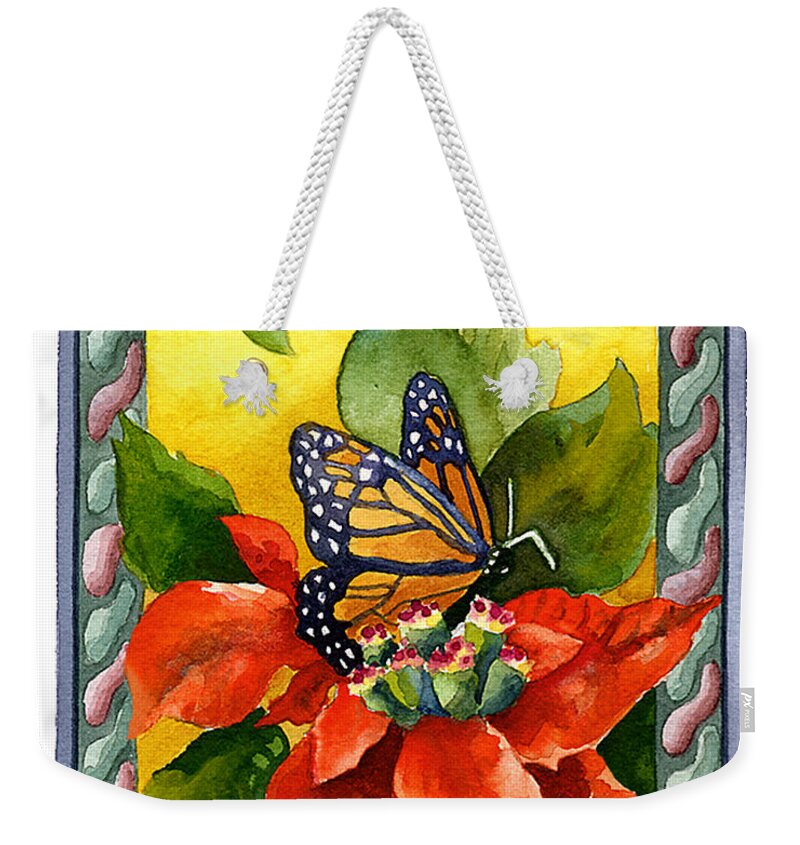 Hope Painting Weekender Tote Bag featuring the painting Hope Peace Love by Anne Gifford