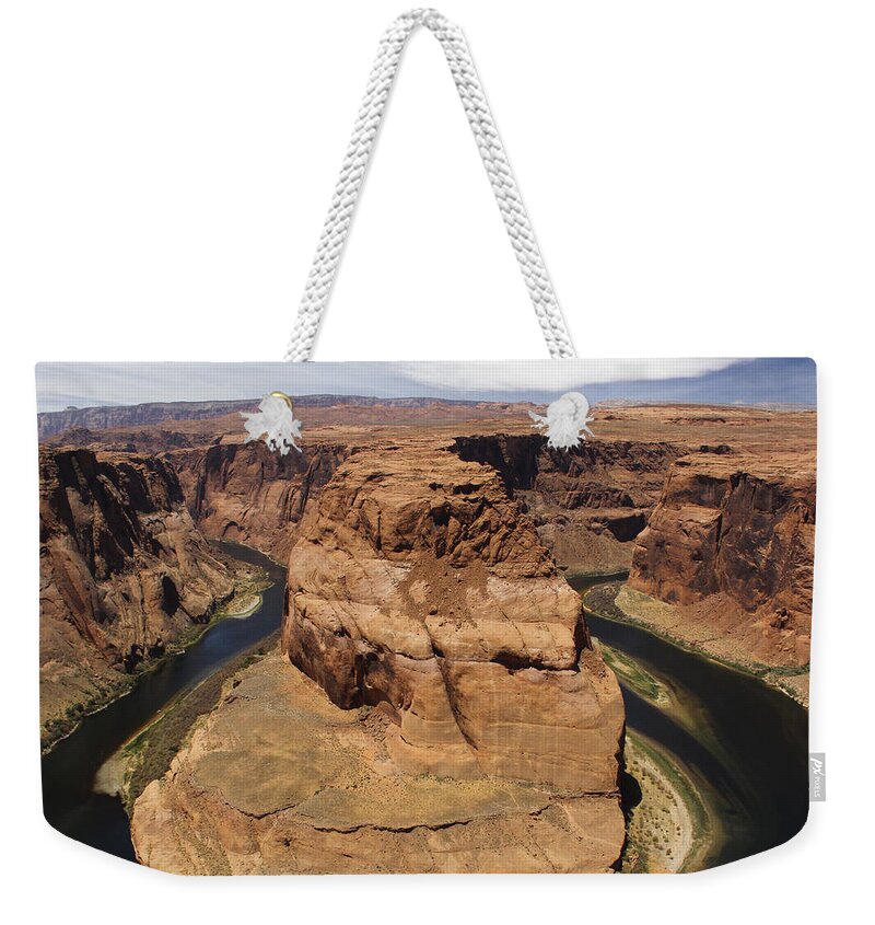 Horseshoe Bend Weekender Tote Bag featuring the photograph Horseshoe Bend by Mike McGlothlen