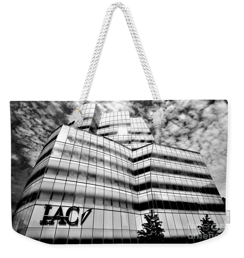 Iaci Weekender Tote Bag featuring the photograph IAC Building by Mark Gilman