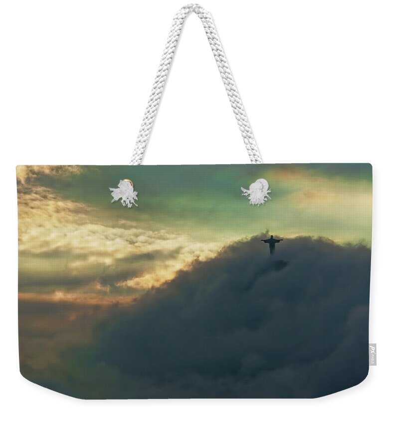 Clouds Weekender Tote Bag featuring the photograph Illusion by S Paul Sahm