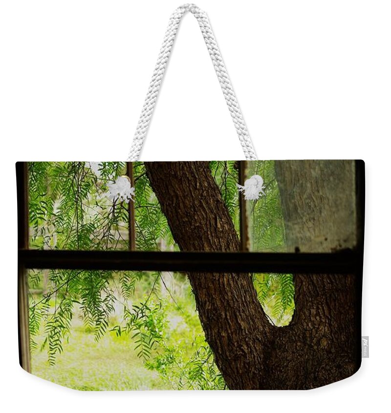 Melbourne Weekender Tote Bag featuring the photograph Inside looking out by Blair Stuart