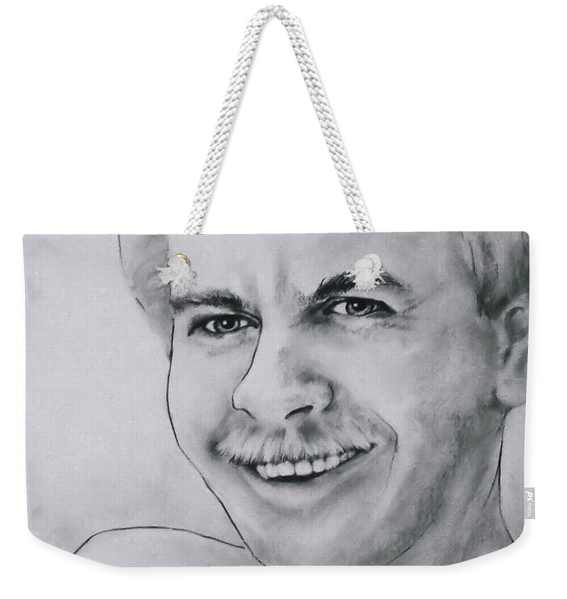 Man Weekender Tote Bag featuring the drawing Irrepressible by Rory Siegel