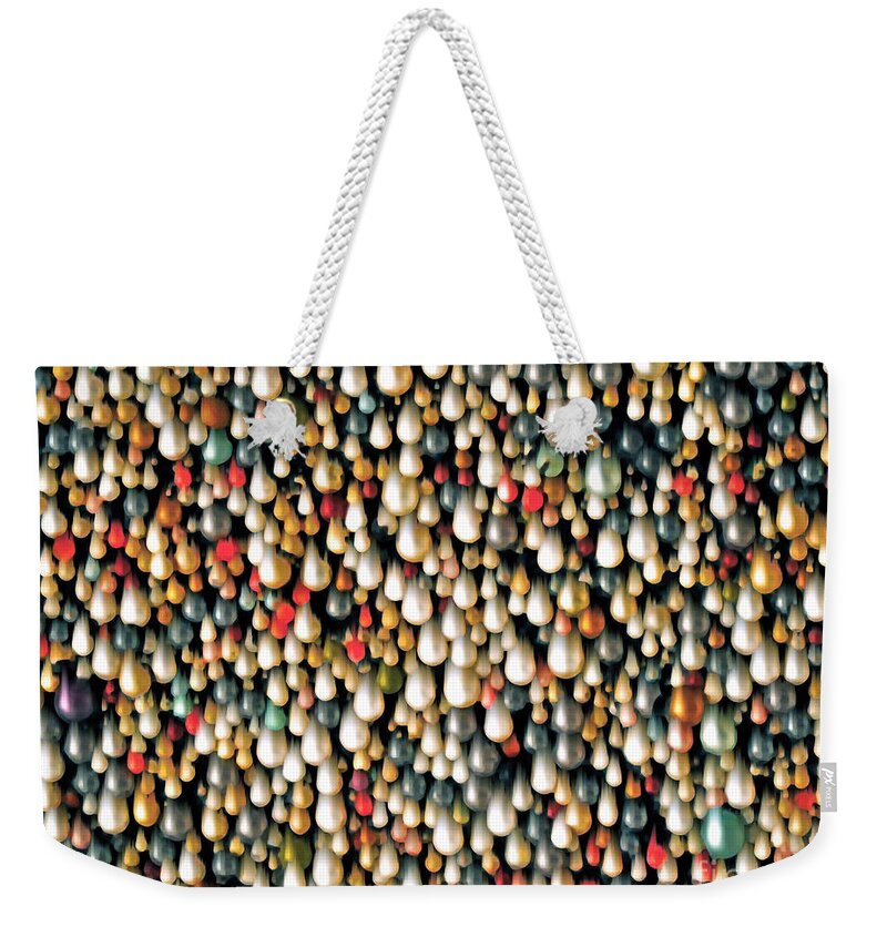 Drip Weekender Tote Bag featuring the photograph It IS What You Think It IS by Gwyn Newcombe