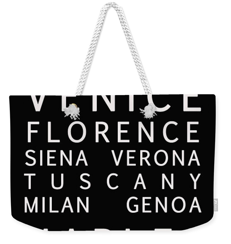 Italian Cities Weekender Tote Bag featuring the photograph Italy Cities - Bus Roll Style by Georgia Fowler