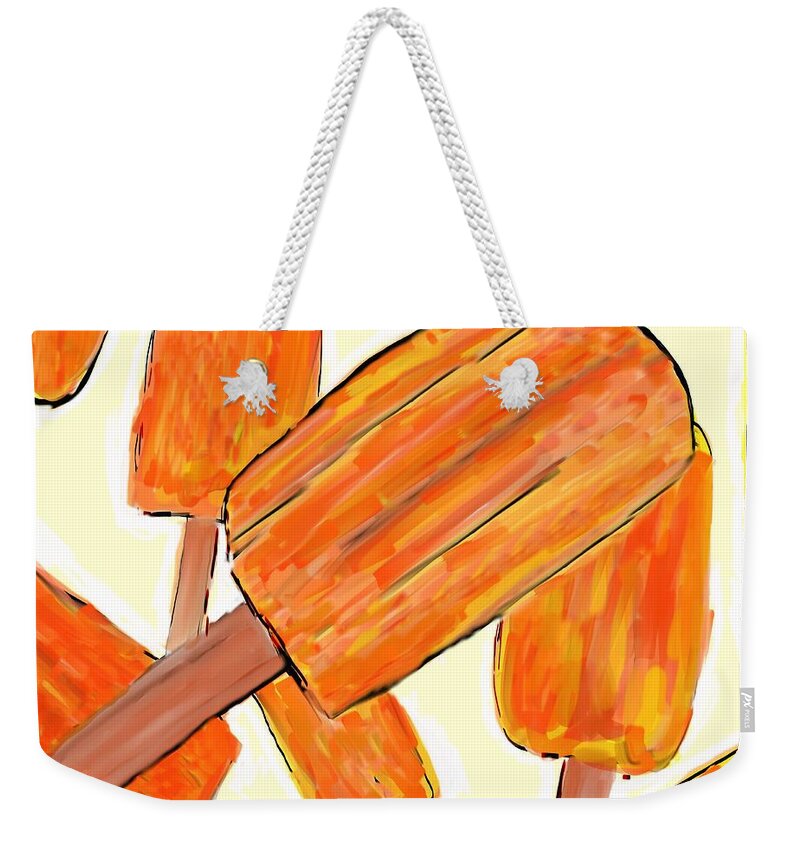Dreamsicles Weekender Tote Bag featuring the digital art Its Raining Dreamsicles by Alec Drake