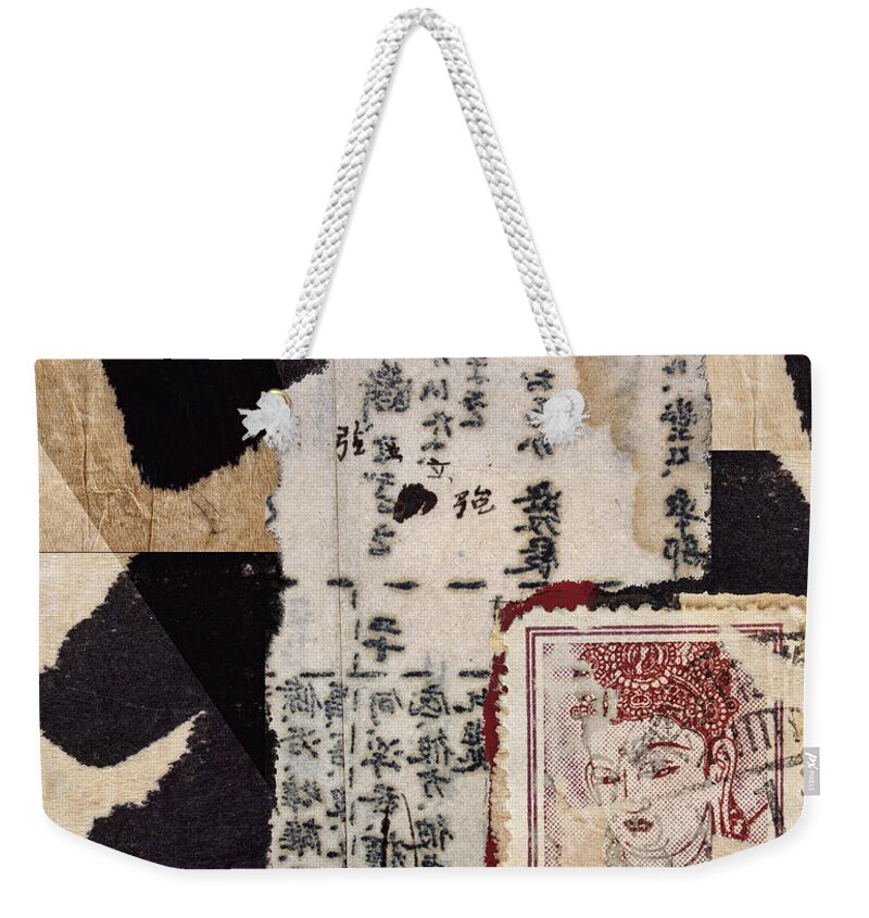 Japanese Weekender Tote Bag featuring the photograph Japanese Papers by Carol Leigh
