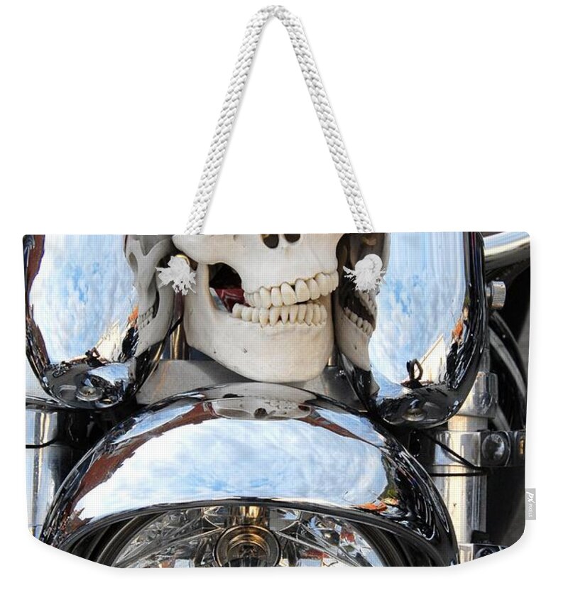 Skull Weekender Tote Bag featuring the photograph Jimmy Bones by Anthony Wilkening