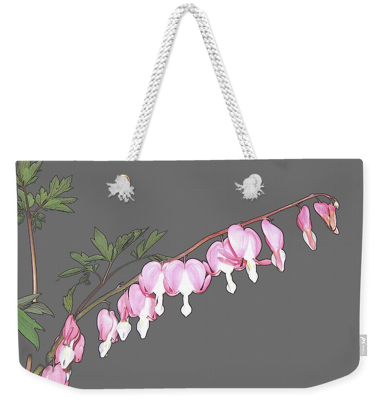 Pale Pink Weekender Tote Bag featuring the photograph Just a hint by Kim Galluzzo