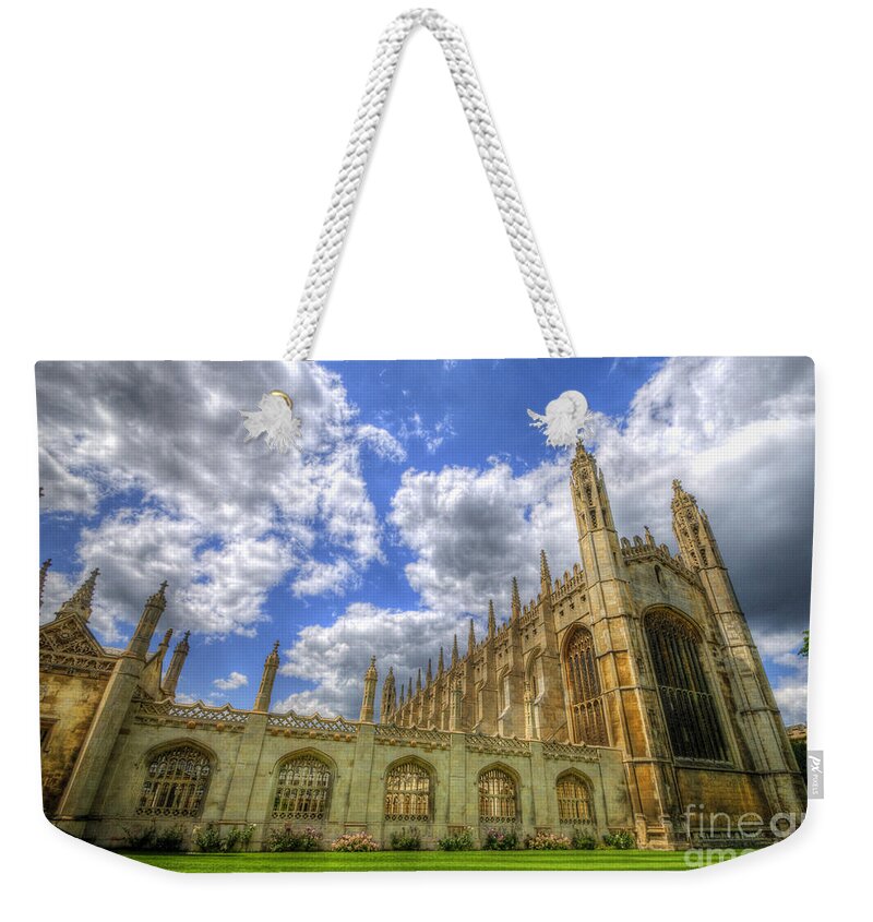 Art Weekender Tote Bag featuring the photograph Kings College - Cambridge by Yhun Suarez