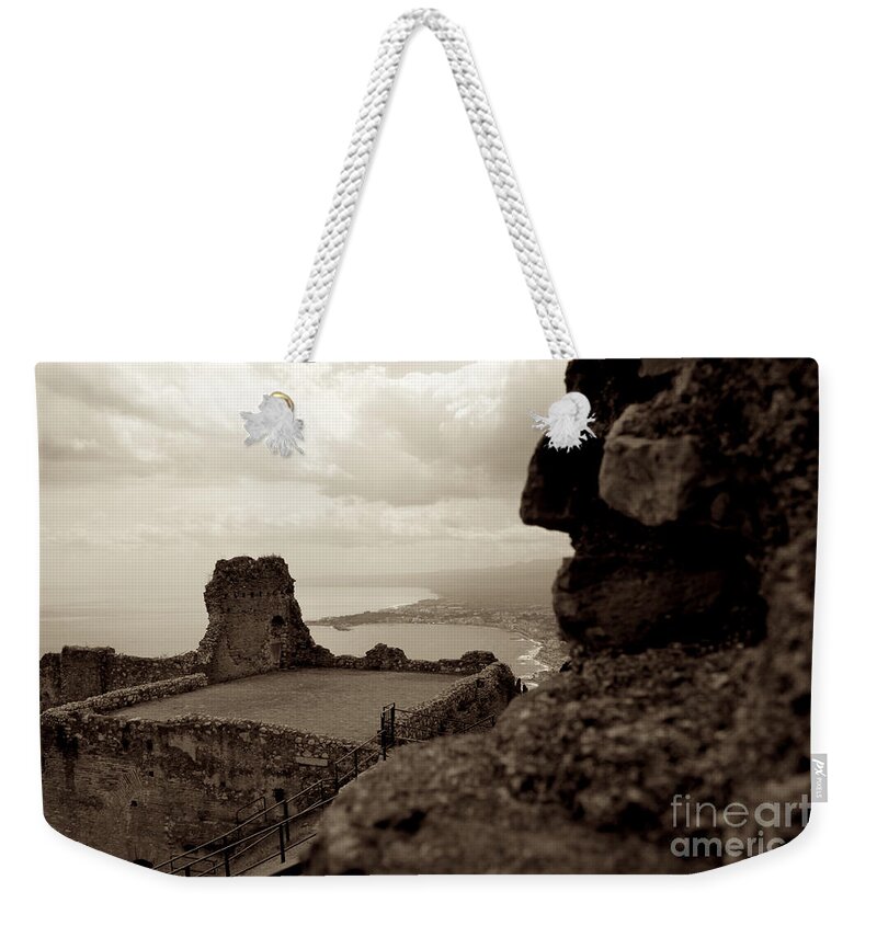 Taormina Weekender Tote Bag featuring the photograph Last Greek Vestige 2 by Donato Iannuzzi