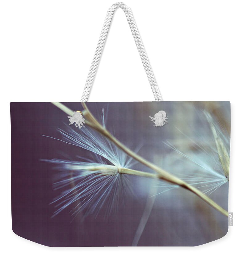 Purple Weekender Tote Bag featuring the photograph Lavender Breeze by Bill and Linda Tiepelman