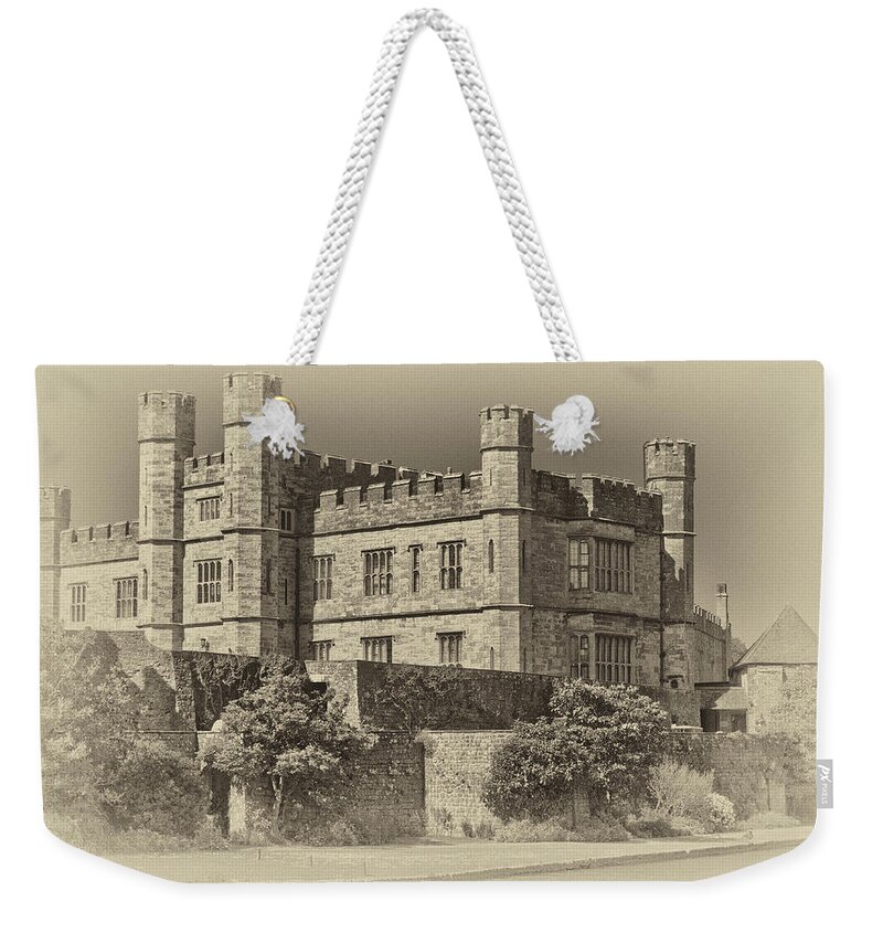 Nostalgic Weekender Tote Bag featuring the photograph Leeds Castle Nostalgic 2 by Chris Thaxter