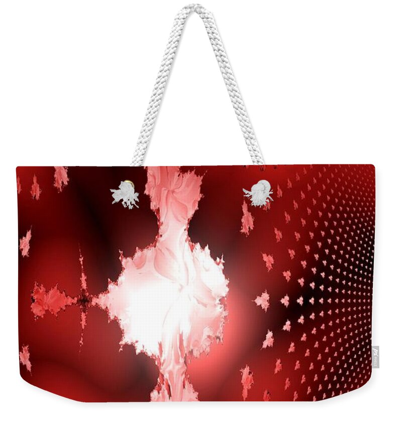 Light Weekender Tote Bag featuring the digital art Let Your Light Shine by Maria Urso