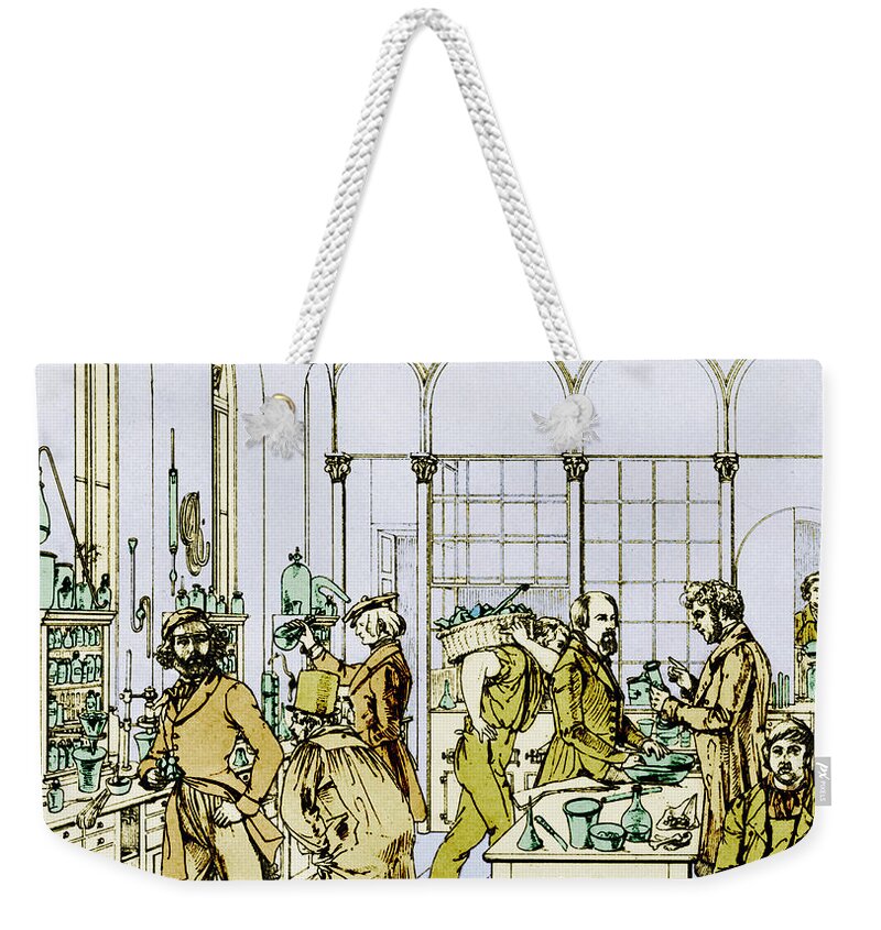 1800s Weekender Tote Bag featuring the photograph Liebigs Laboratory, Giessen by Science Source