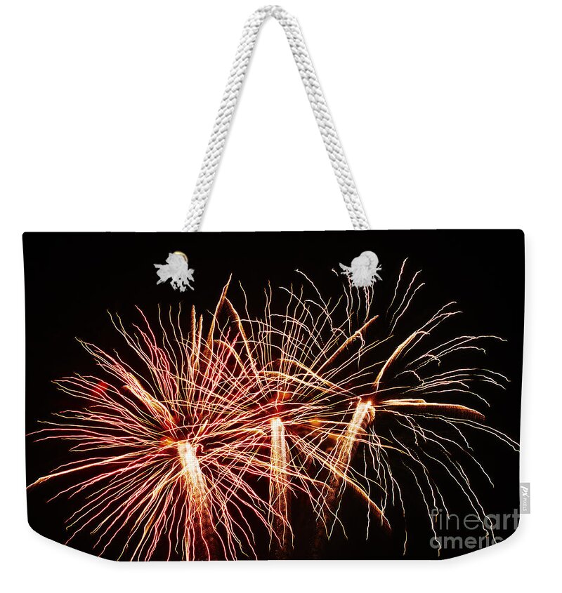 Fireworks Weekender Tote Bag featuring the photograph Light painting by Agusti Pardo Rossello