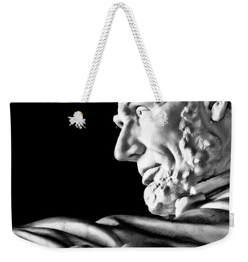 Abraham Lincoln Weekender Tote Bag featuring the photograph Lincoln Profile by Christopher Holmes