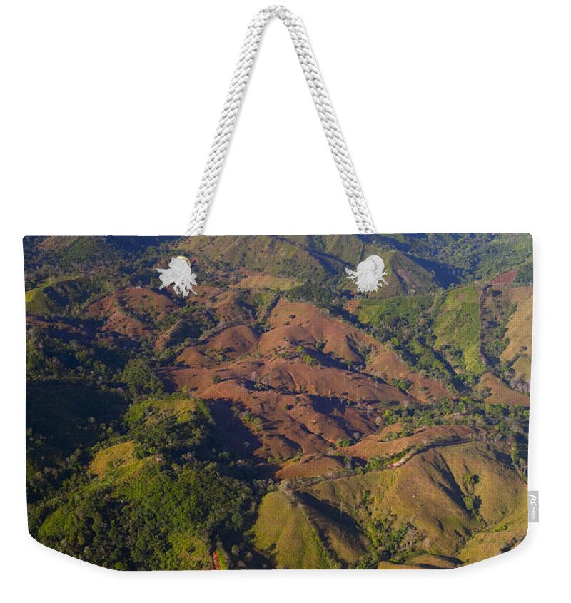 Mp Weekender Tote Bag featuring the photograph Lowland Tropical Rainforest Cleared by Christian Ziegler