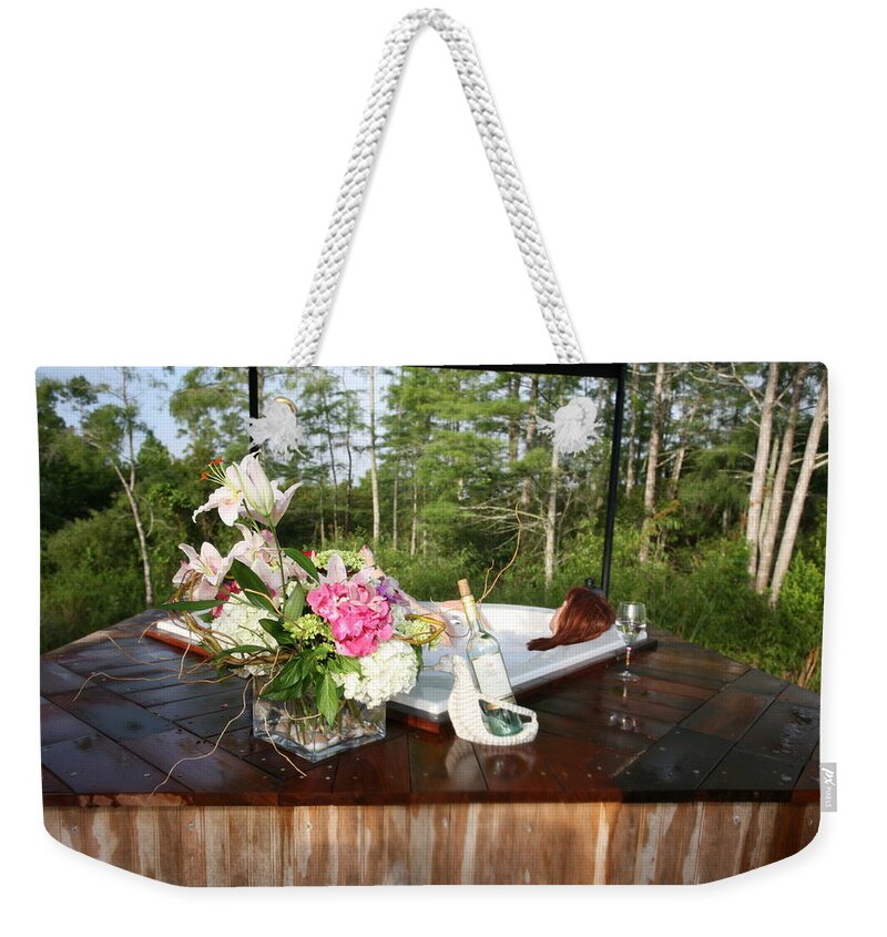 Everglades City Fl Professional Photographer Lucky Cole Weekender Tote Bag featuring the photograph Bubble Bath 9221 by Lucky Cole