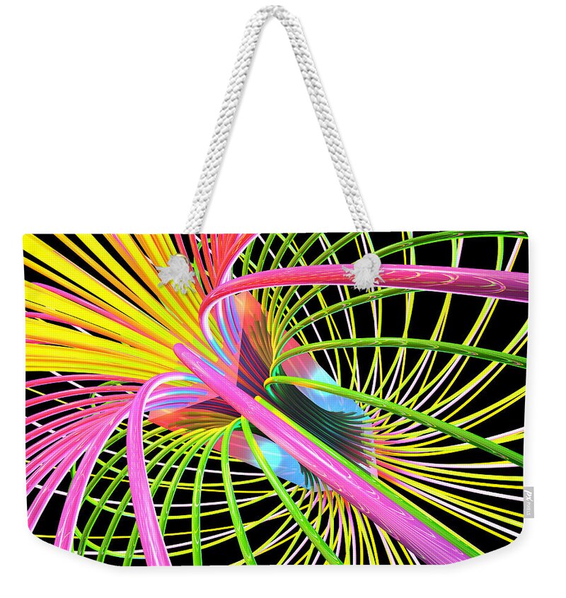 Attraction Weekender Tote Bag featuring the digital art Magnetism 4 by Russell Kightley